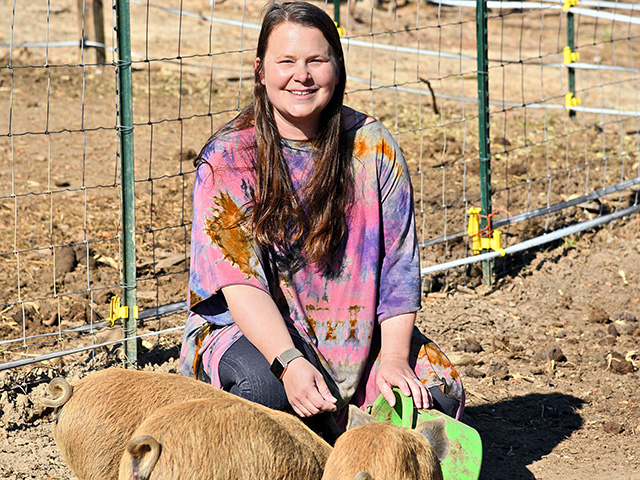 The popularity of Beth Hornsby&#039;s posts about breed sow, Okra, showed the family how important Facebook and Instagram could be to their growth. (Progressive Farmer image by Becky Mills)